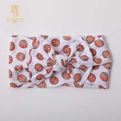 New  children's headdress jacquard soft hair tie bow hair band baby newborn headband baby hair band