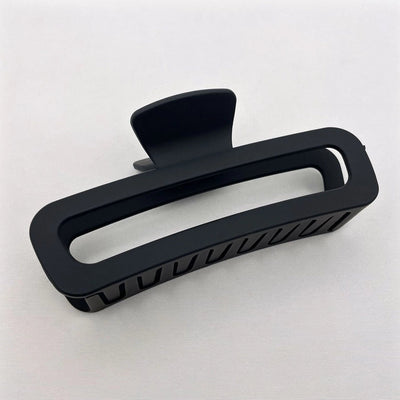 Simple square frosted rubber paint clip large small size back head high horsetail shark clip hair accessories hair clip