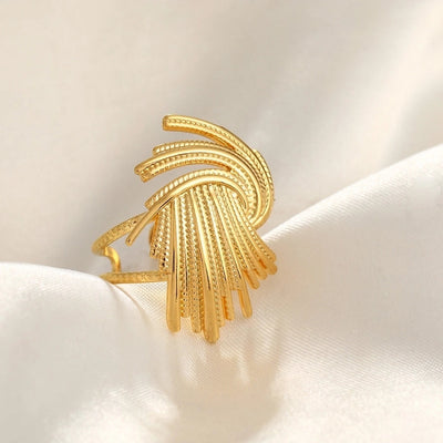 Jewelry Simple Style Commute Geometric 304 Stainless Steel Plating Open Rings