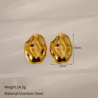 1 Pair Simple Style Classic Style Circle Heart Shape Spiral 304 Stainless Steel Ear Studs