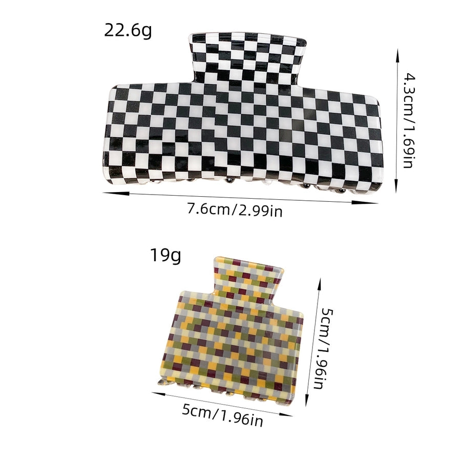 Women's Simple Style Classic Style Color Block Arylic Hair Claws