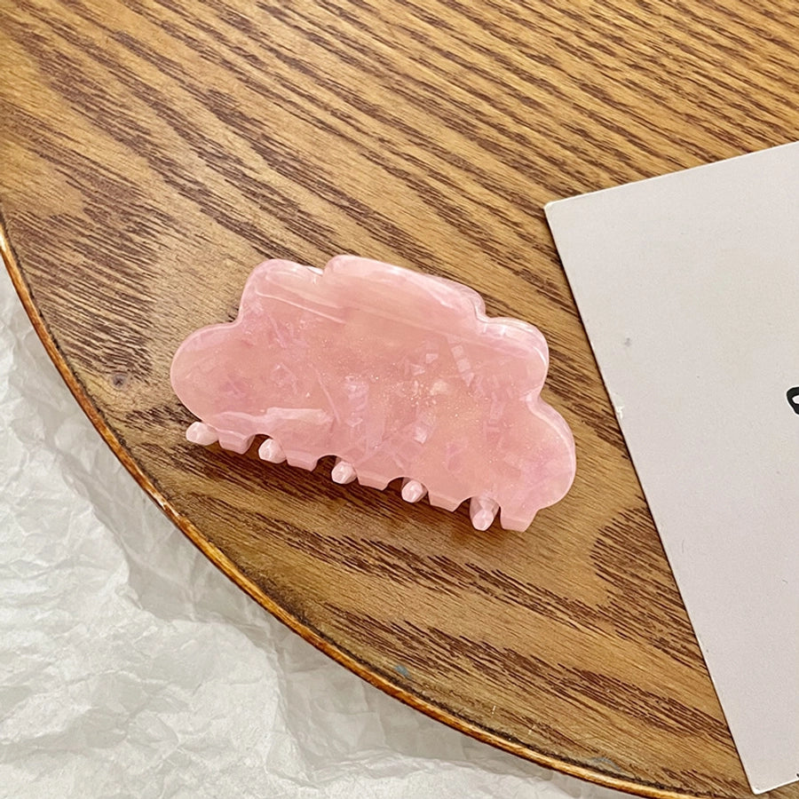 sweet solid color arylic hair claws