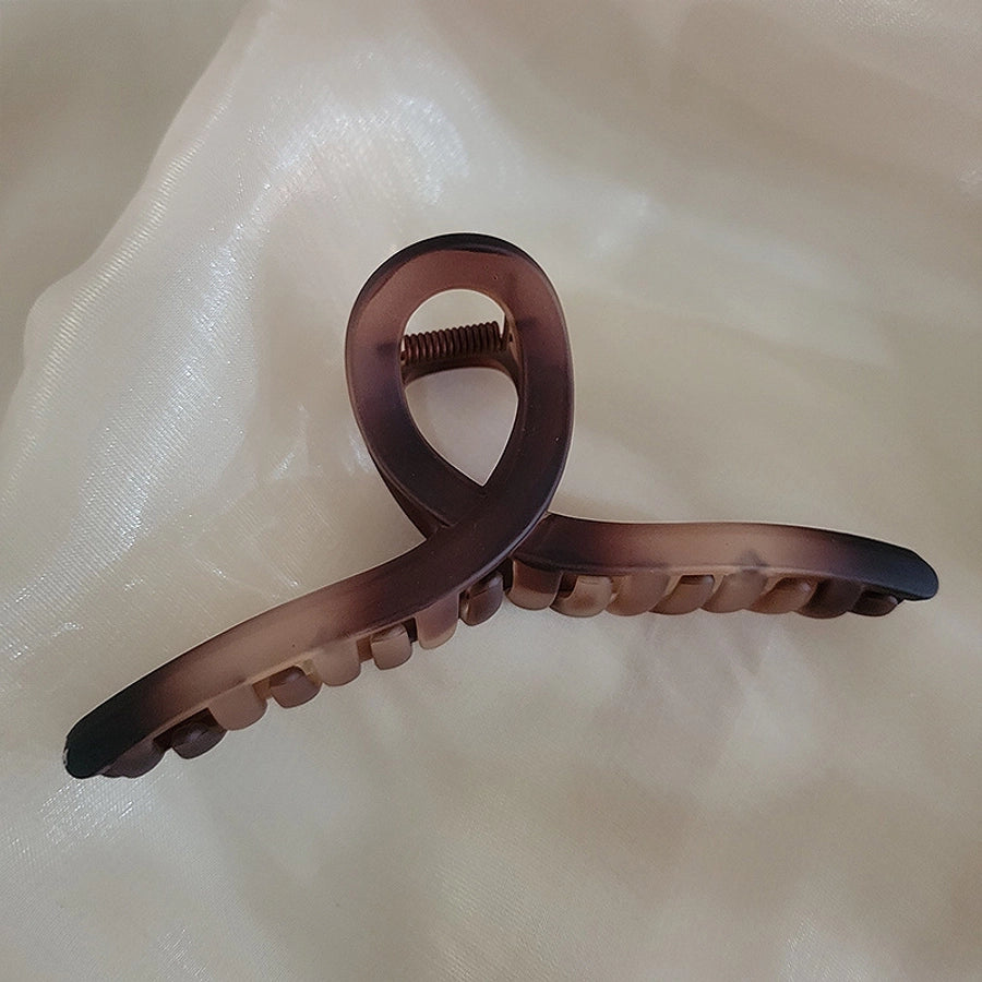 Korean-style Bright Face Non-scratch Disc Hair Clip Women's Large Frosted Elegant Shark Clip Back Head Hairpin Headwear Hair Clip