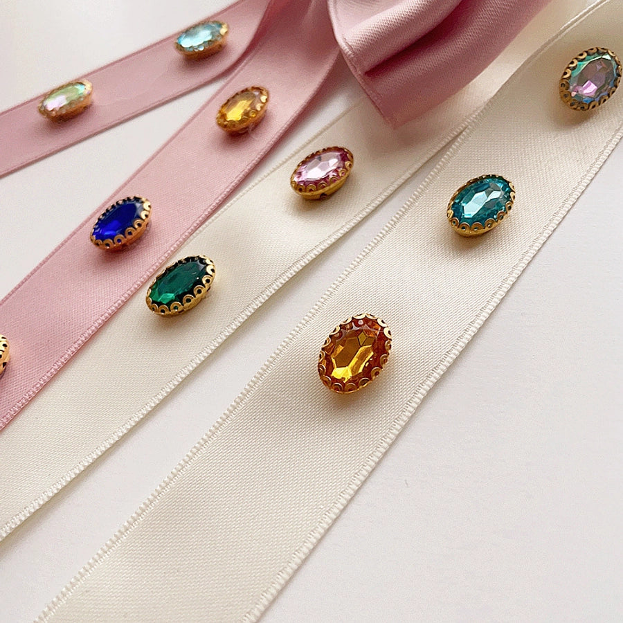 sweet bow knot cloth diamond hair clip