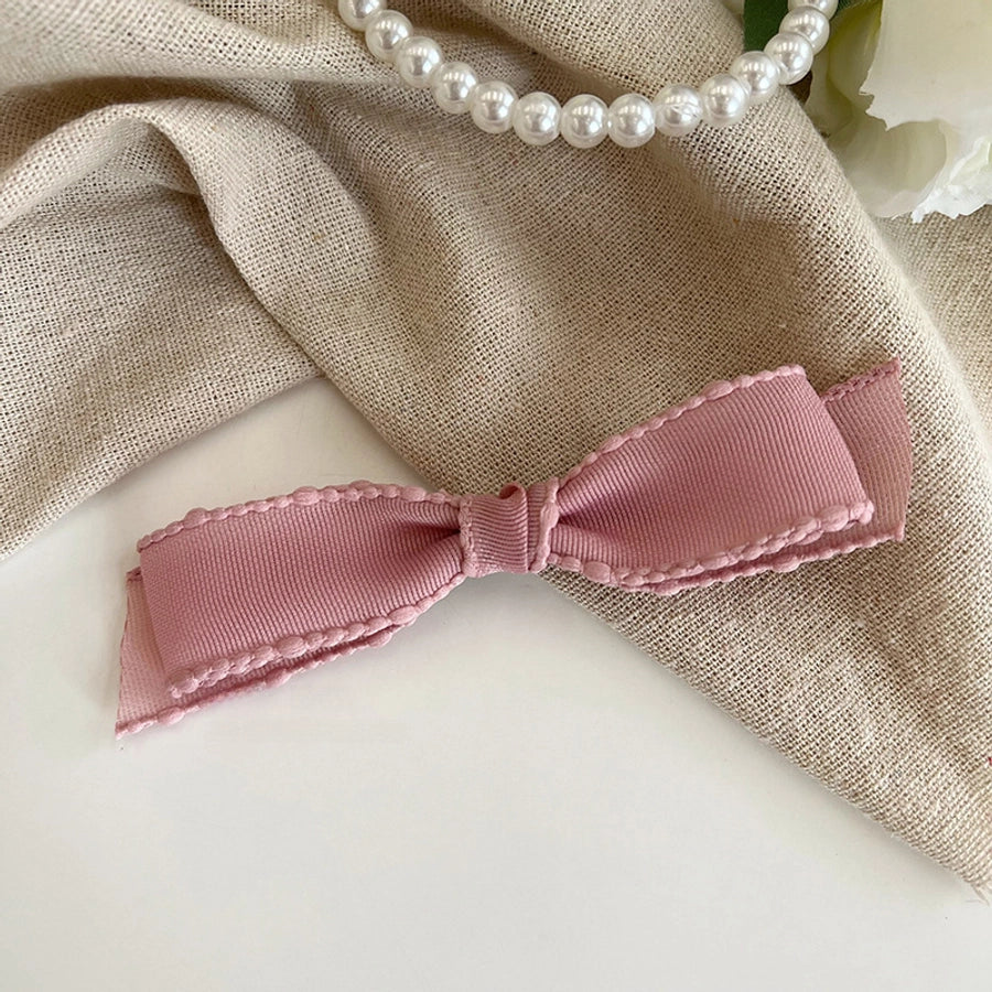 Spring and Summer New Arrival Bow Headwear  Hairpin Women's Side Bangs Clip Beautiful Back of Head Hair Accessories