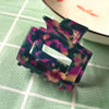 simple style color block acetic acid sheets carving hair claws 1 piece