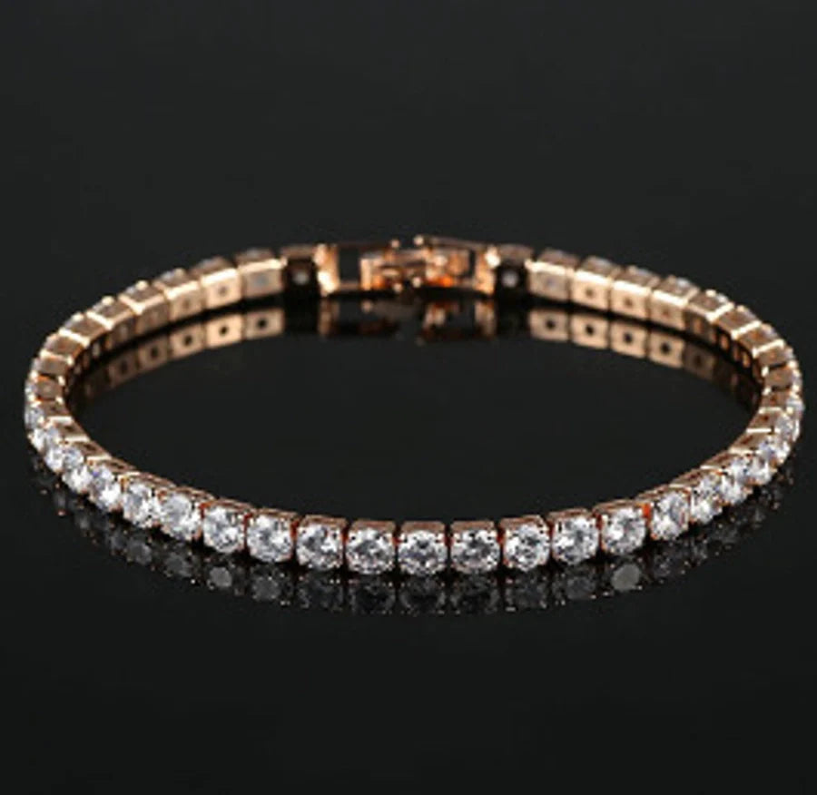 New   fashion  full diamond bracelet copper inlaid zircon bracelet women's bracelet jewelry lovers bracelet