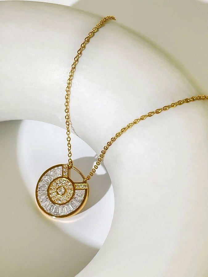 Jewelry Vintage Style Classic Style Geometric 304 Stainless Steel Plating Pendant Necklace