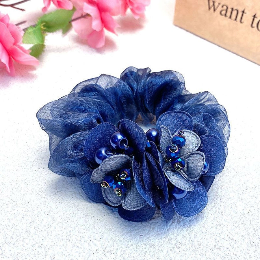 Clearance middle-aged mother's hair flower head rope 35 to 50 years old tie hair tie hair ball hair coil high elasticity