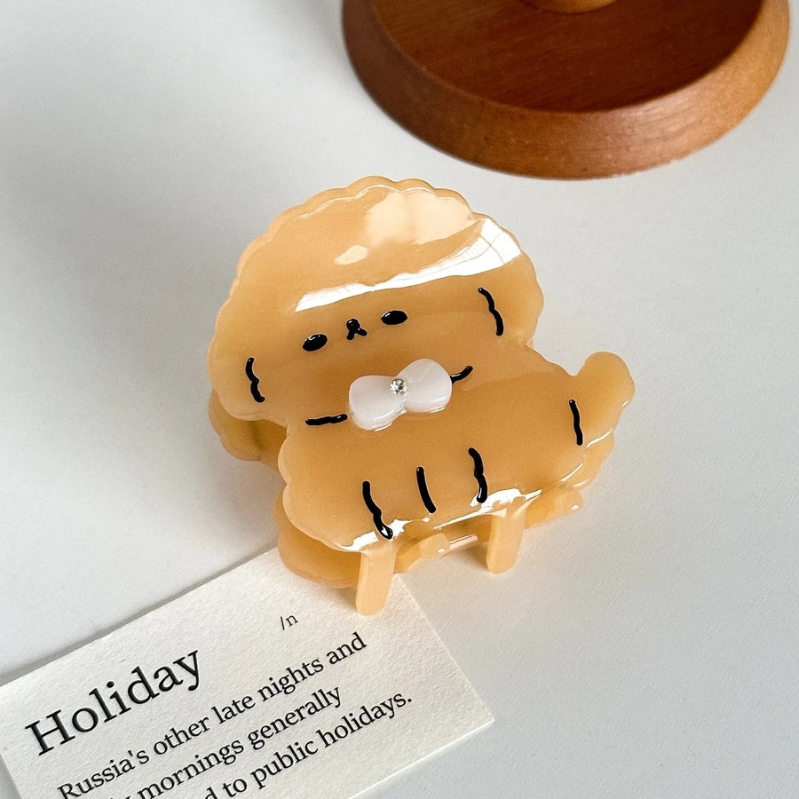 Women's Basic Simple Style Dog Acetic acid sheets Hair Claws