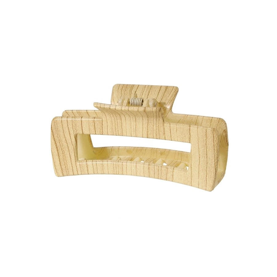 retro leopard plastic printing hair claws 1 piece