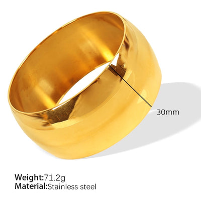 Simple Style Solid Color Titanium Steel Bangle In Bulk
