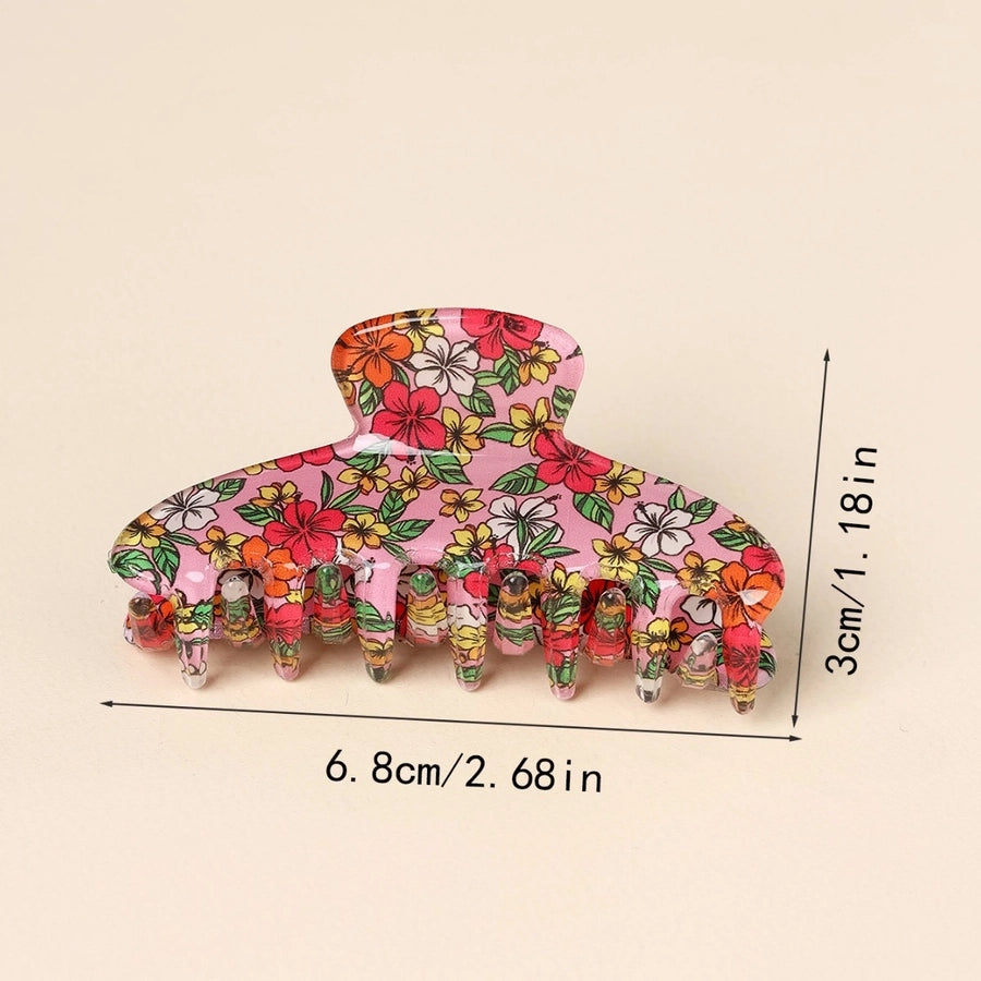 women's sweet flower arylic handmade hair claws