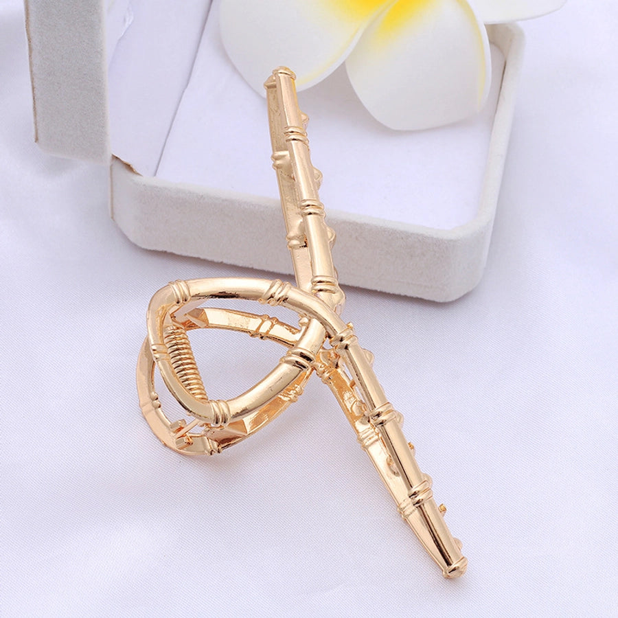 Women's net red hair clip large plate alloy grip women's back head butterfly shark clip hairpin