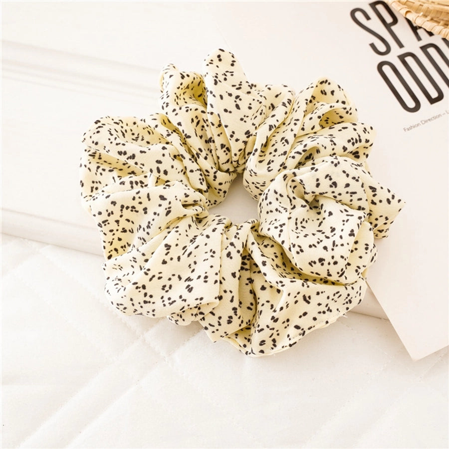 fashion polka dots cloth hair tie 1 piece