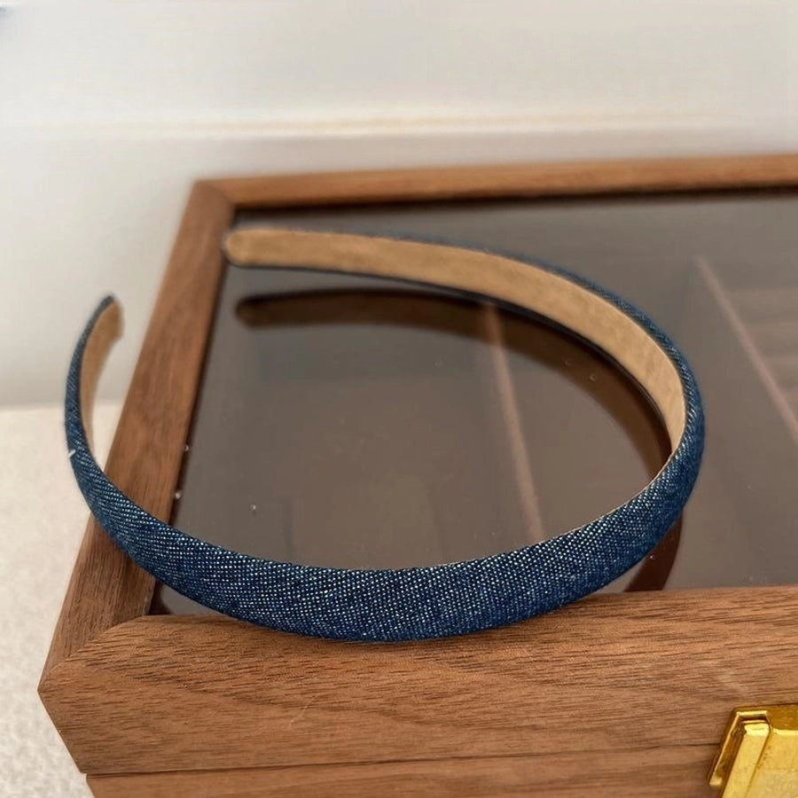 simple style solid color cloth hair band