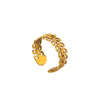 Jewelry Elegant Geometric Rice Ear Titanium Steel Open Rings