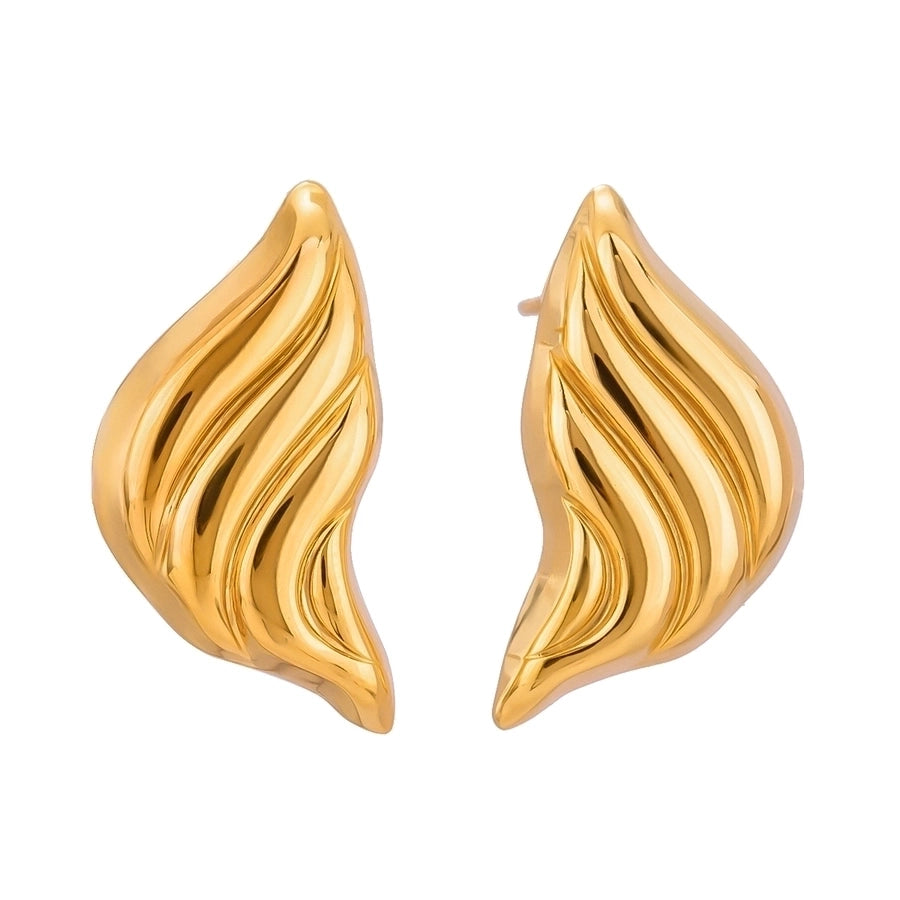 1 Pair Classic Style Water Droplets Solid Color 304 Stainless Steel Ear Studs