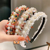 Girl'S Cute Simple Style Flower Cloth Hair Band