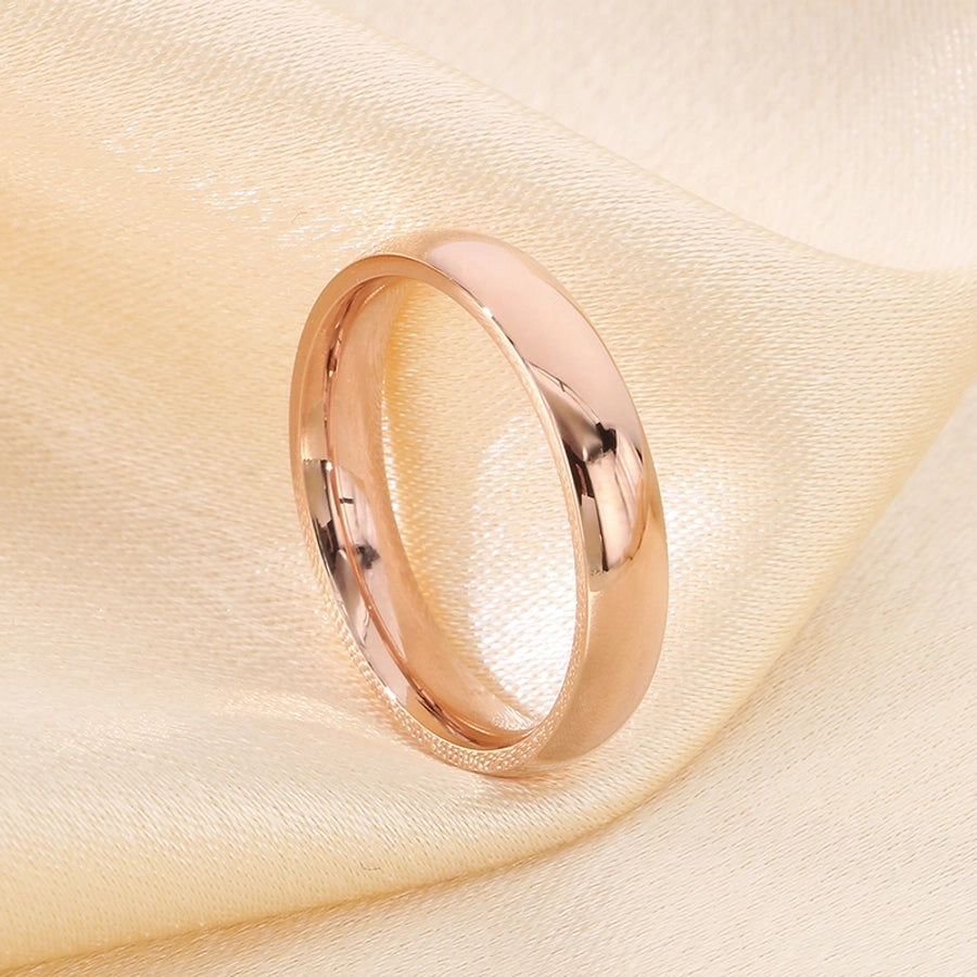 Jewelry Simple Style Geometric 304 Stainless Steel 18K Gold Plated Rings