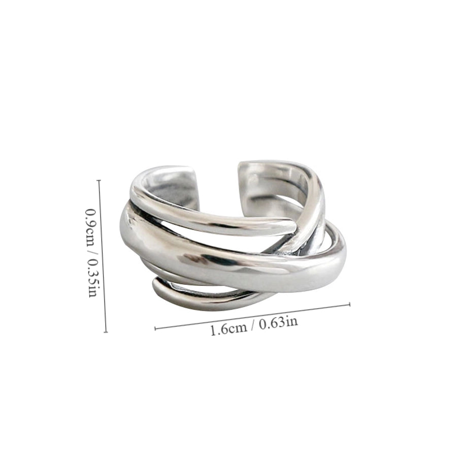 Jewelry Simple Style Knot Copper Open Rings