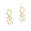 1 Pair IG Style Cute Commute Star Bear Inlay Copper Zircon 18K Gold Plated Drop Earrings