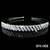 simple style crown flower copper inlay artificial pearls rhinestones hair band 1 piece