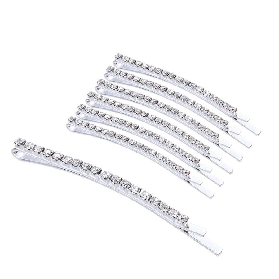 Women'S Fashion Solid Color Iron Plating Inlay Rhinestones Hair Clip