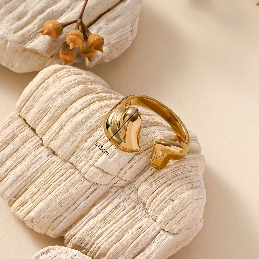 Jewelry IG Style Simple Style Geometric 304 Stainless Steel 18K Gold Plated Rings