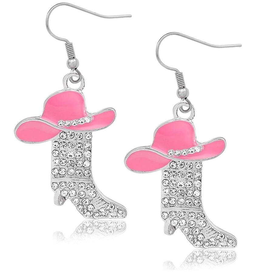 1 Pair Casual Simple Style Streetwear Boots Plating Copper Zircon Drop Earrings