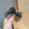 vintage style bow knot alloy cloth hair claws
