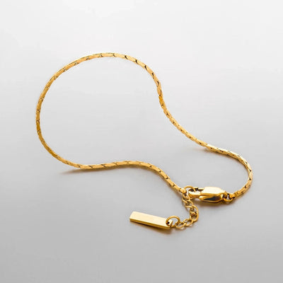 Vacation Simple Style Classic Style Solid Color 304 Stainless Steel 18K Gold Plated White Gold Plated Bracelets In Bulk