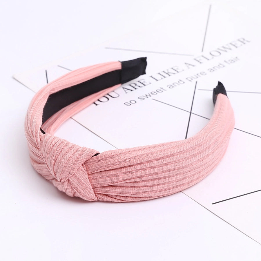 fashion solid color cloth handmade hair band 1 piece