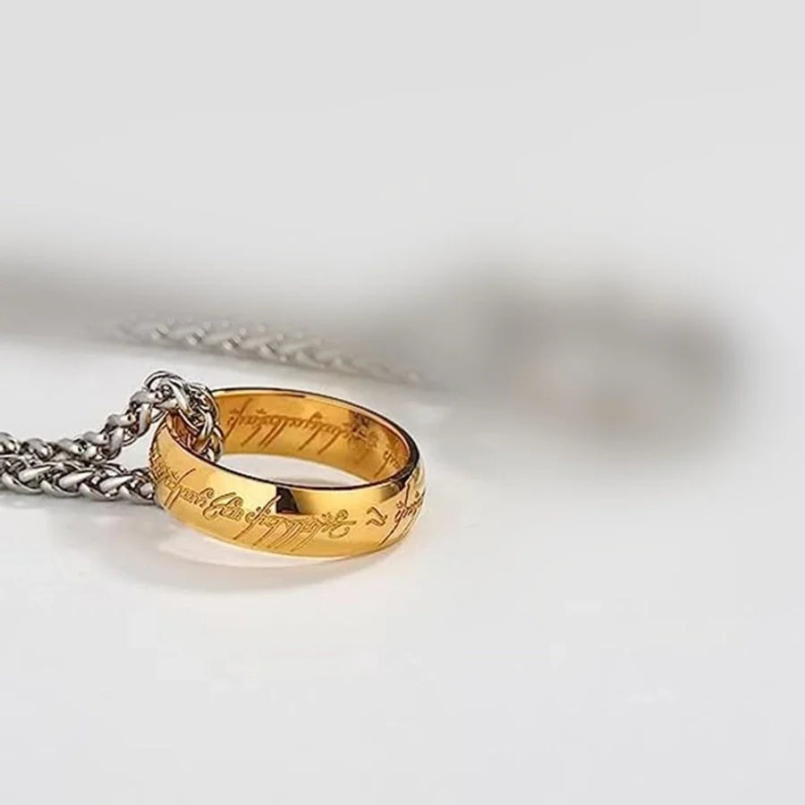 Jewelry Streetwear Letter 304 Stainless Steel Plating Pendant Necklace