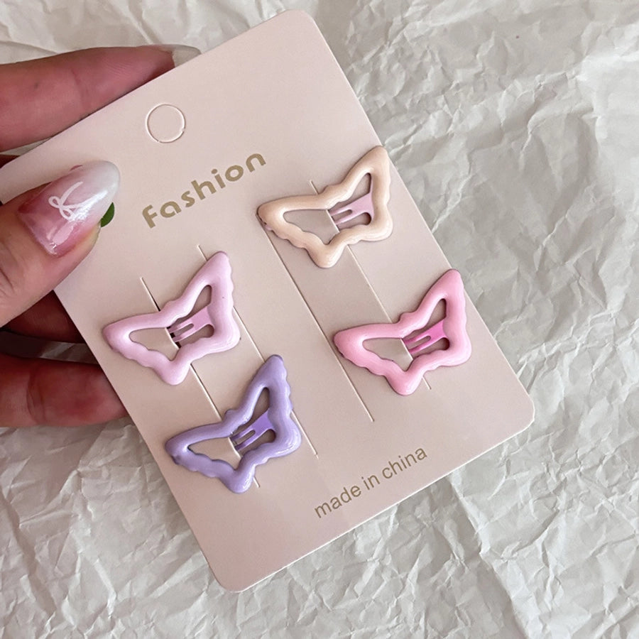 pink series bb hairpin female forehead star broken hair bangs side clip sweet girl small hairpin hair accessories