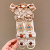New Milk brown hair band Girls baby does not hurt hair high elastic bow tie hair rope children hair accessories rubber band Female