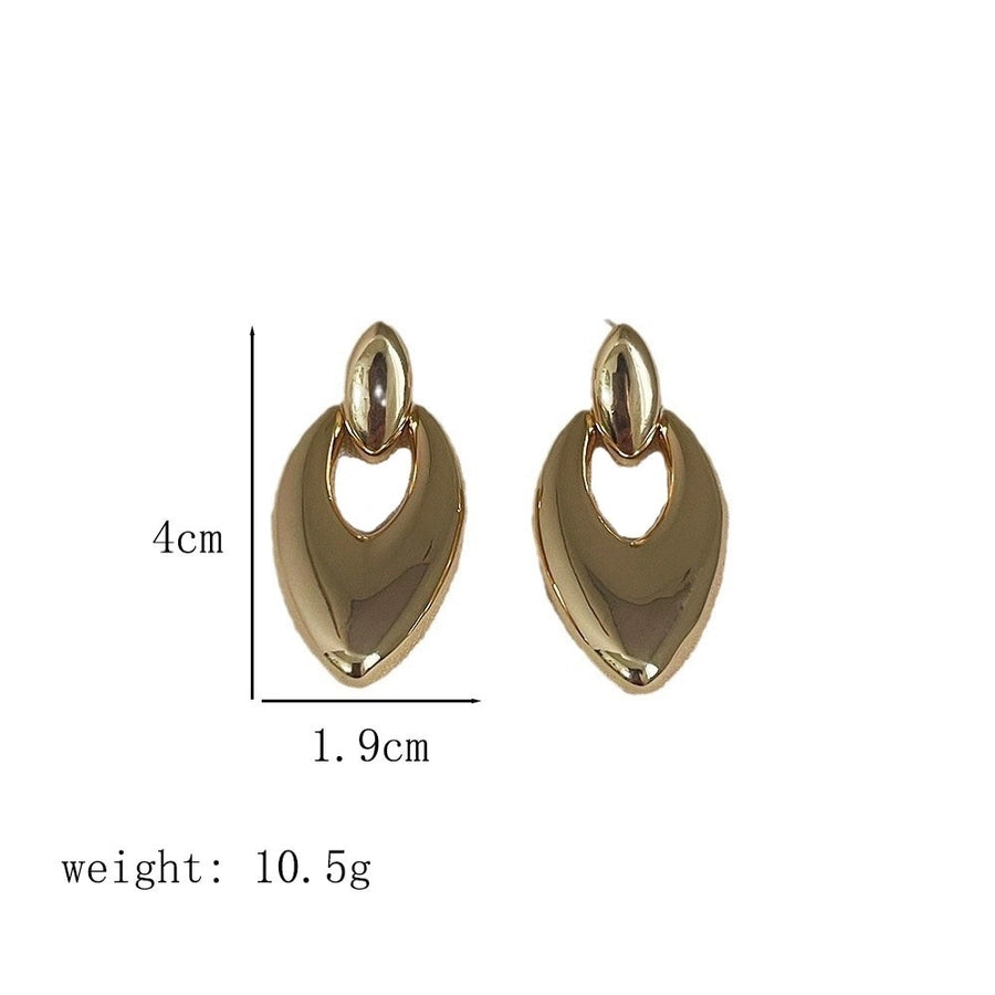1 Pair Streetwear Geometric Alloy Copper 18K Gold Plated Drop Earrings