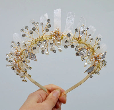 Women's Simple Style Classic Style Color Block Alloy Inlay Crystal Rhinestones Hair Band