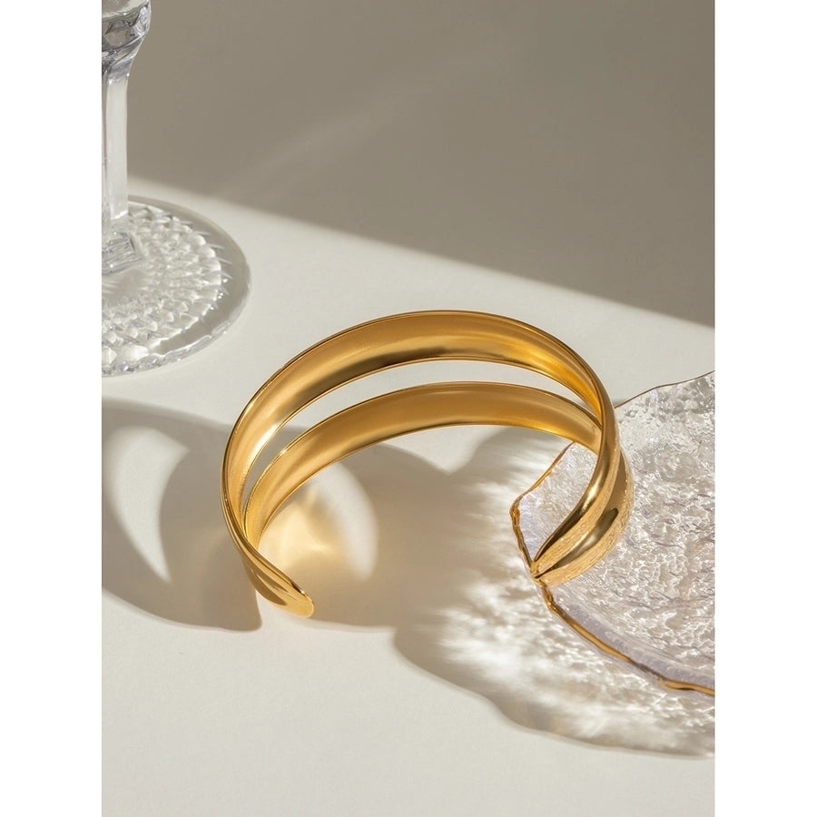 Simple Style Classic Style Geometric 304 Stainless Steel Bangle In Bulk