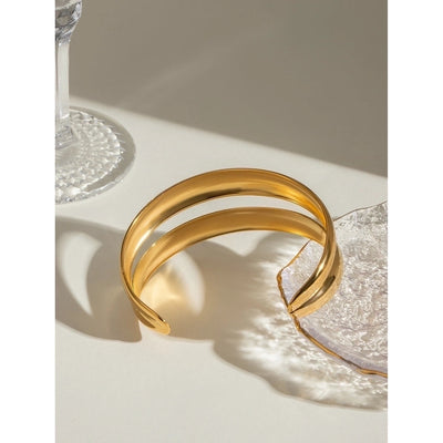 Simple Style Classic Style Geometric 304 Stainless Steel Bangle In Bulk