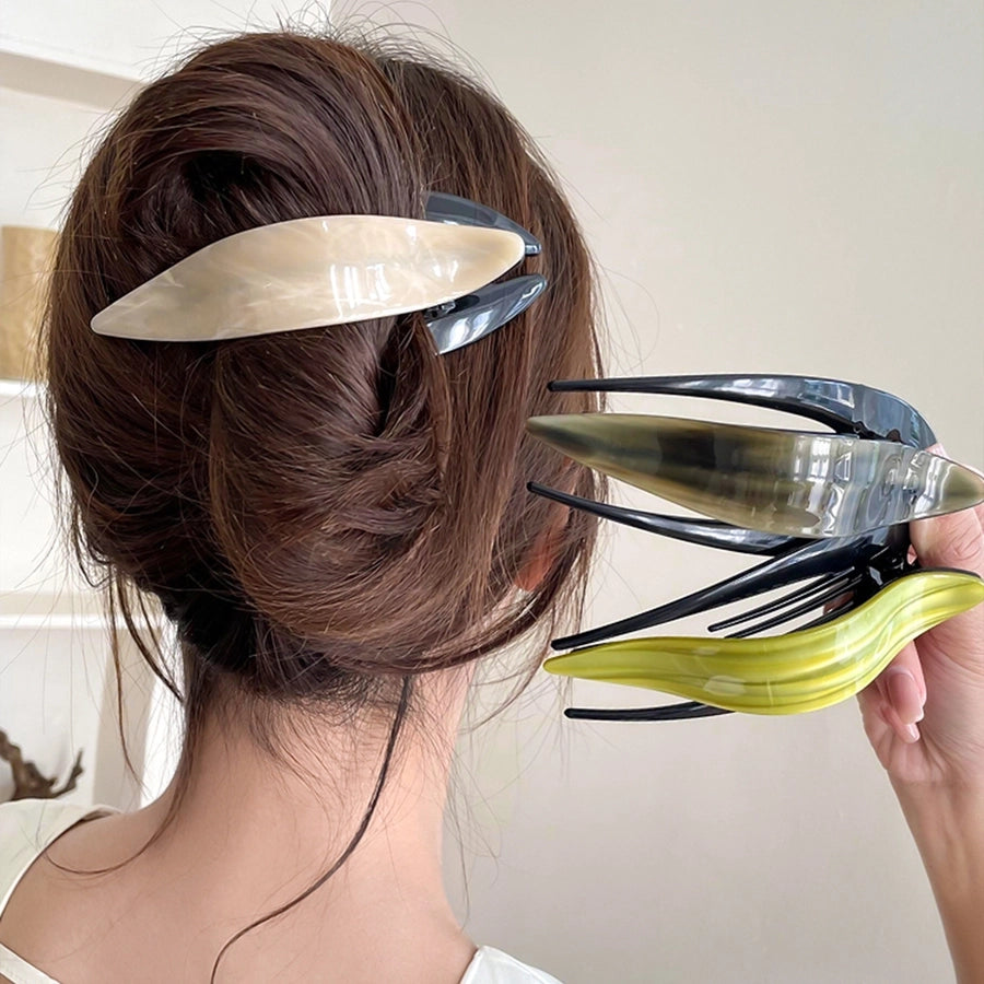 Women's Modern Style Classic Style Geometric Solid Color Arylic Hair Clip