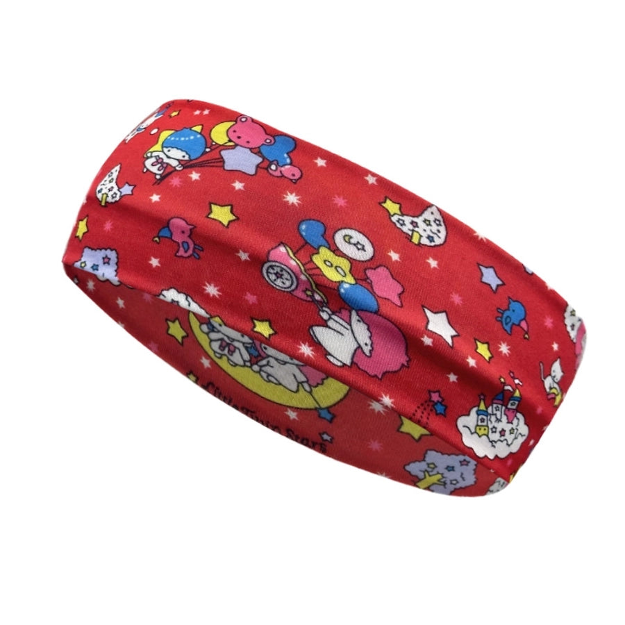 Women's Cartoon Style Cartoon Character Plaid Cloth Printing Hair Band