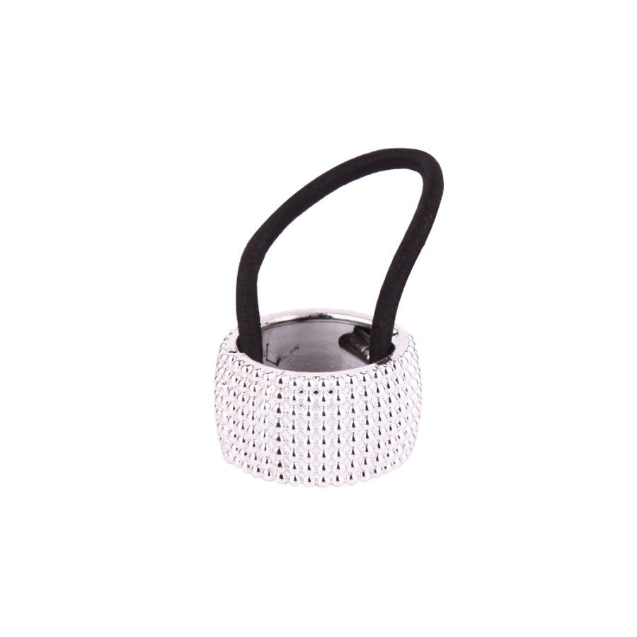 women's classic style circle plastic plating hair tie