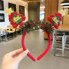 Christmas Fashion Women'S Antlers Flocking Handmade Hair Band