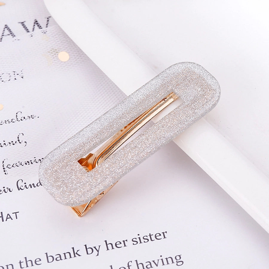 retro color block polka dots acetic acid sheets hair clip 1 piece