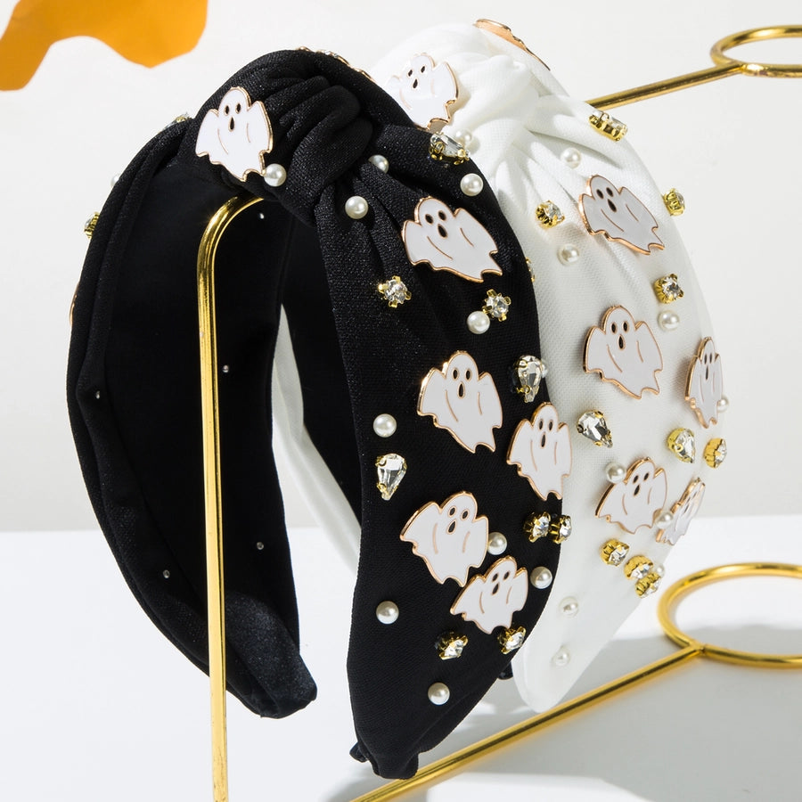 Women's Cute Simple Style ghost Alloy Cloth Glass Hair Band