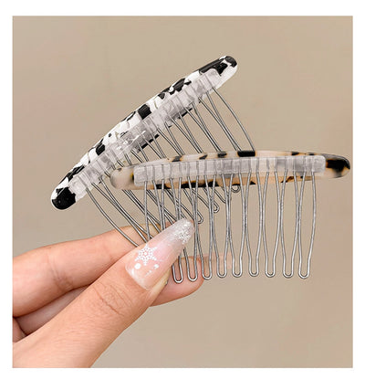 women's simple style geometric alloy insert comb