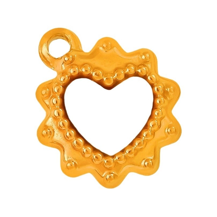 Jewelry Vintage Style Classic Style Heart Shape 304 Stainless Steel Shell Abalone Shell 18K Gold Plated Irregular Plating Pendant Necklace