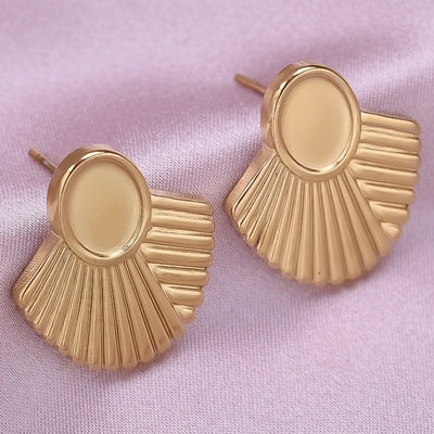 1 Pair Basic Simple Style Geometric Plating 304 Stainless Steel Ear Studs