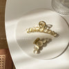 elegant round alloy hair claws